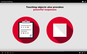 touching objects provokes powerful responses