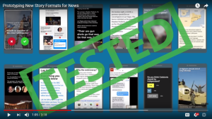 Tested new smartphone content formats