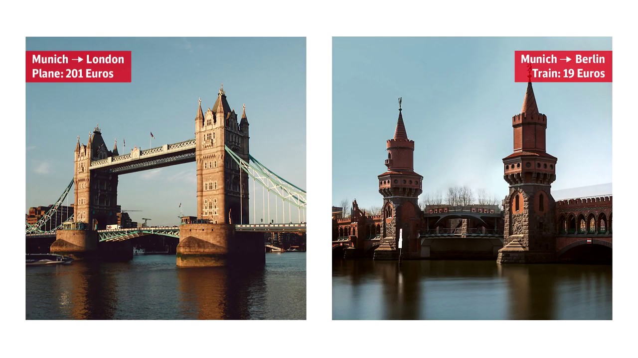 London - Berlin DB campaign No need to fly
