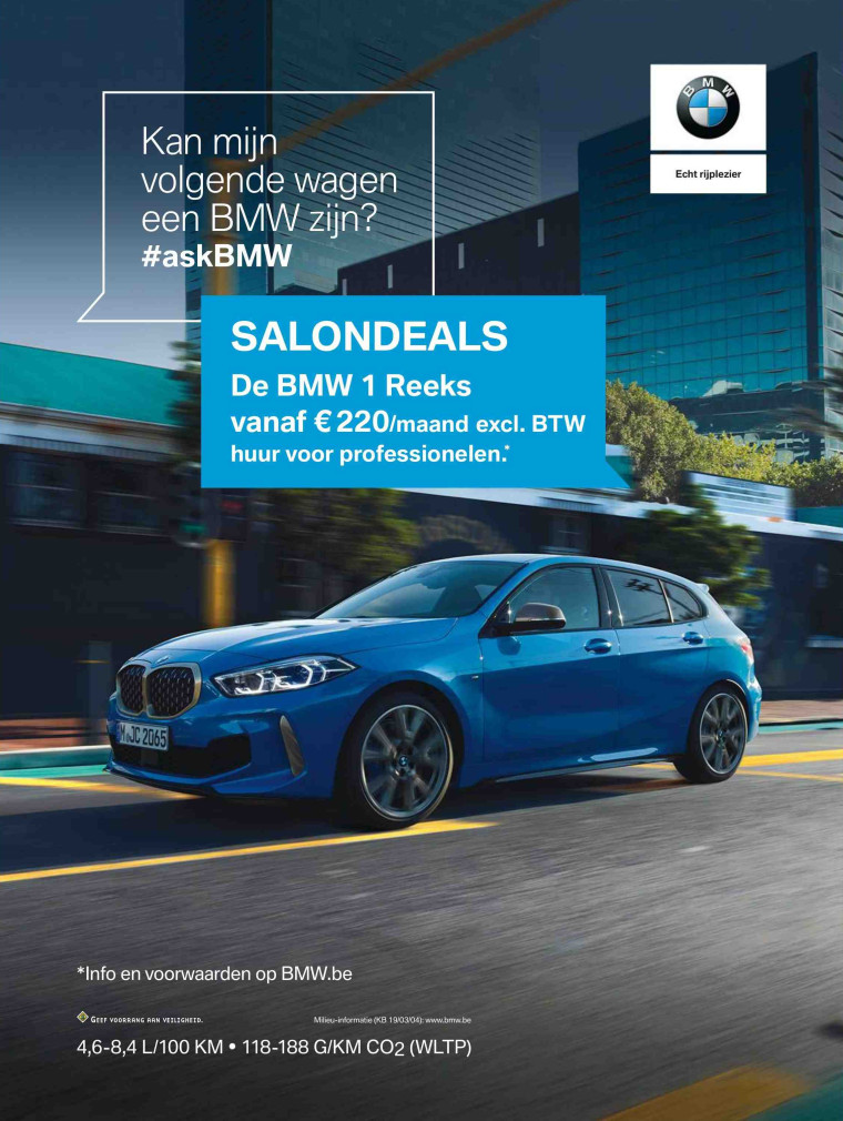 BMW serie 1 advertentie in Plus