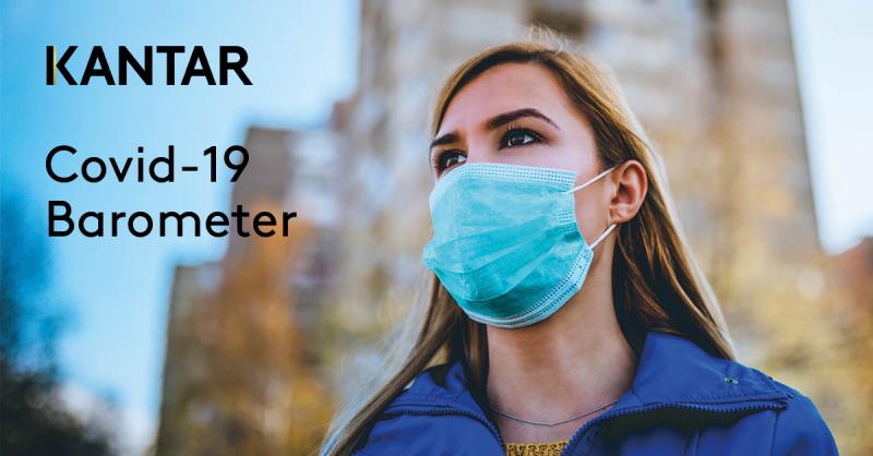 Woman wearing face mask - Kantar COVID-19 barometer