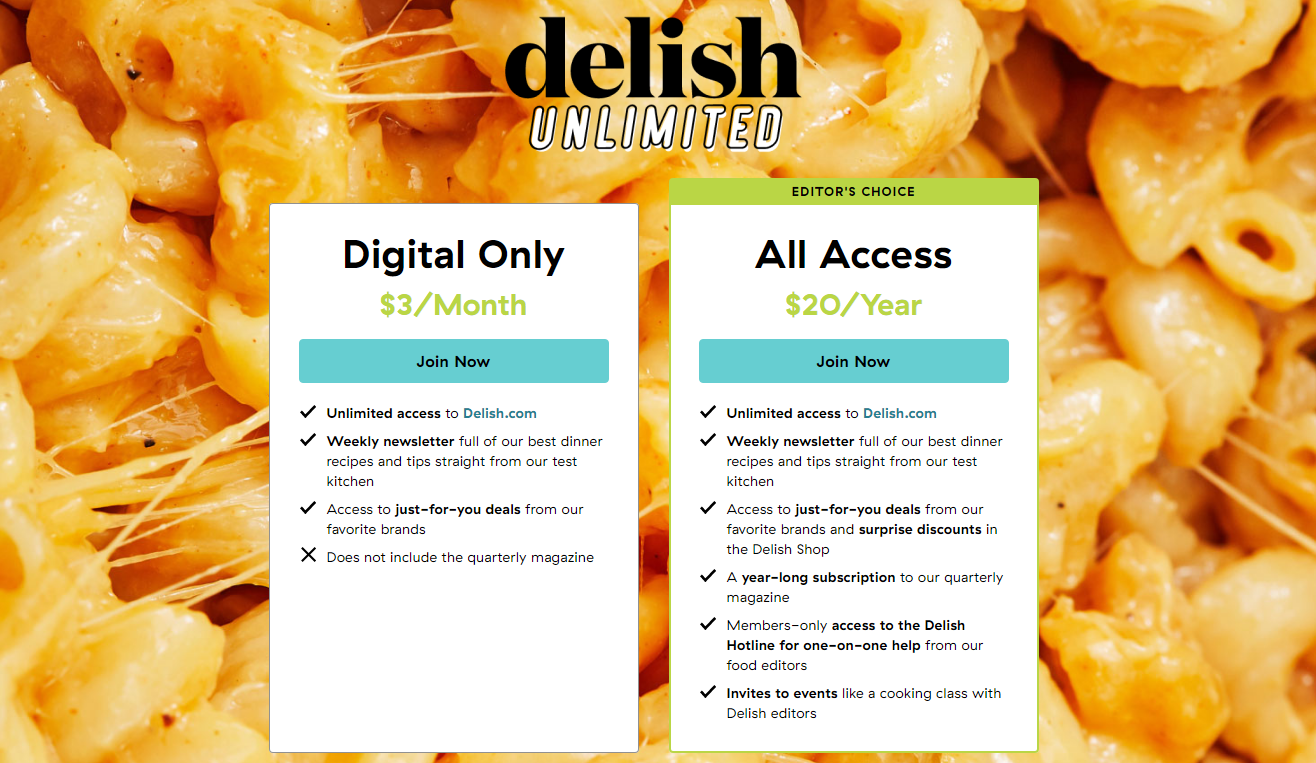 Delish aanbod online