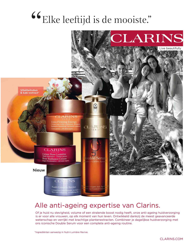 Clarins advertentie in Libelle