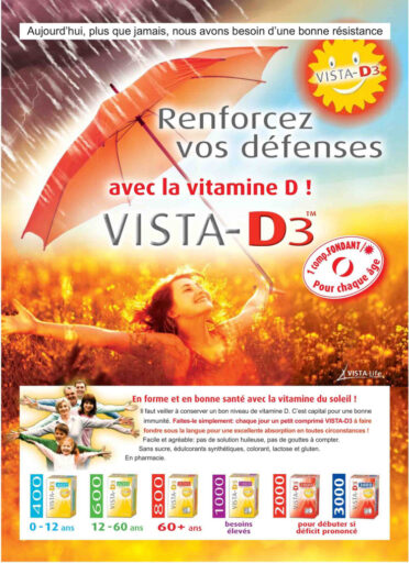 Pub de Vista-D3 dans Femmes d'aujourd'hui