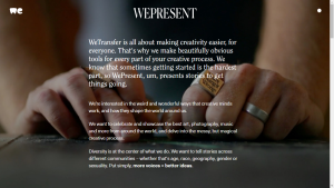 WeTransfer WePresent magazine