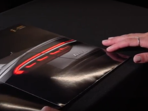 Audi 8 ad with OLED lights