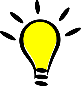 drawing of light bulb