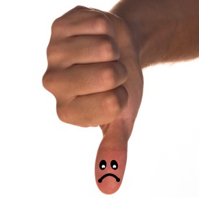 thumb pointing down