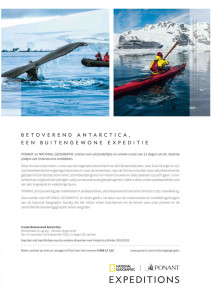 National Geographic advertentie in Knack