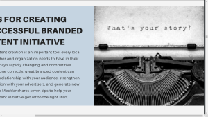What's your story written on old typewriter