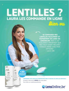 Pub de LensOnline.be dans Femmes d'Aujourd'hui