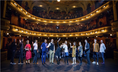 Journalists on stage at Helsingin Sanomat Black Box event