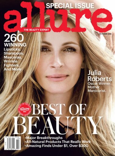 Allure Magazine cover with Julia Roberts