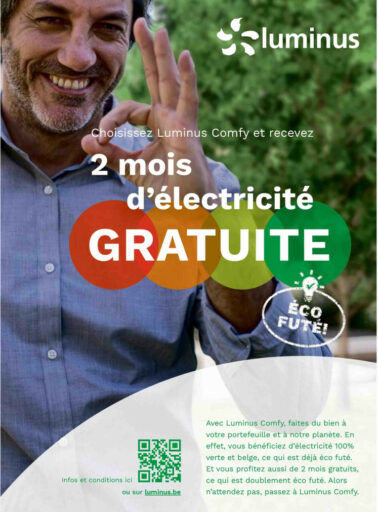 Luminus pub dans Moustique